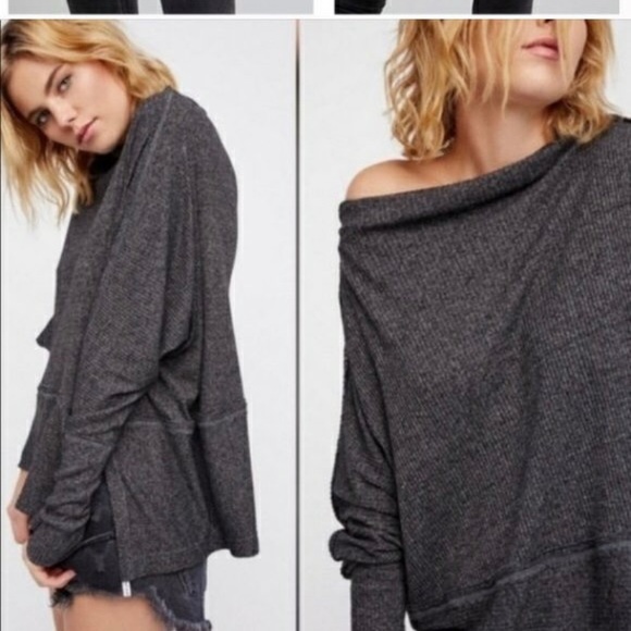 Free People London Town Asymmetrical Top (NWT) - Picture 4 of 6